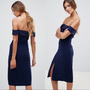 ASOS True Decadence Premium Bardot Pencil Dress